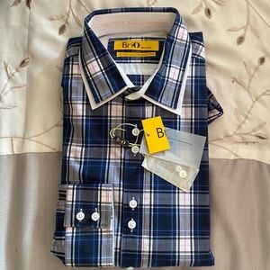 New BriO Milano Stretch Collection Dress Shirt